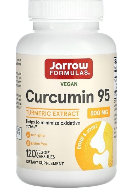 Curcumin 95, Turmeric Extract, 500 mg 120 Veggie Capsules