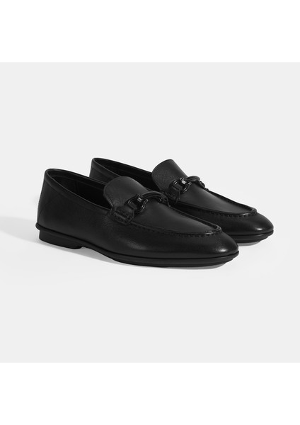 Erkek Siyah Slip-On Deri Loafer fiyatları