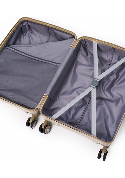 Exclusive Pro Polipropilen Kırılmaz 2'li Valiz Seti Büyük Boy ve Makyaj 2'li Set 5239 indirimleri