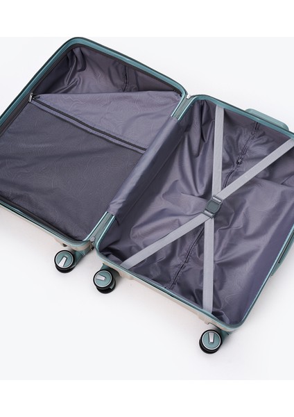 Exclusive Pro Polipropilen Kırılmaz 2'li Valiz Seti Büyük Boy ve Makyaj 2'li Set 5239 indirimleri