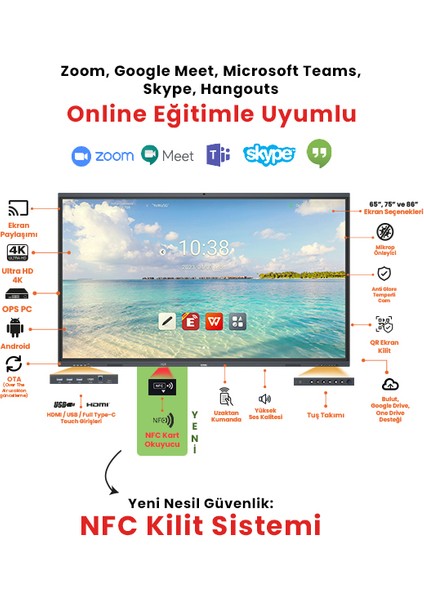 86” Dokunmatik LED Ekran (Android)