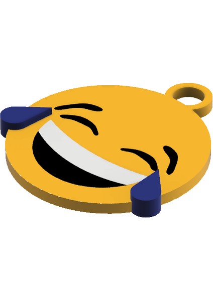 Gülen/ağlayan Emoji Anahtarlık Sadece Plastik Aparattır.