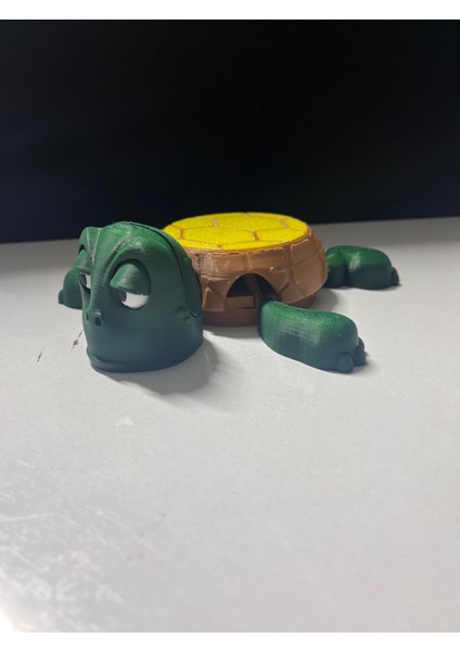 Sevimli Kaplumbağa Şeklinde 3D Tasarım Bardak Altlığı | Eğlenceli Dekoratif Bardaklık modelleri