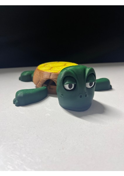 Sevimli Kaplumbağa Şeklinde 3D Tasarım Bardak Altlığı | Eğlenceli Dekoratif Bardaklık