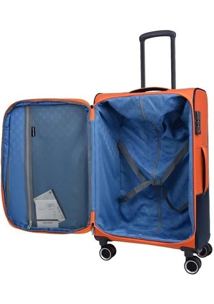 Pierre Cardin Ultra Light Hafif Lüx Kumaş Orta Boy Valiz Turuncu PC8200 fırsatları