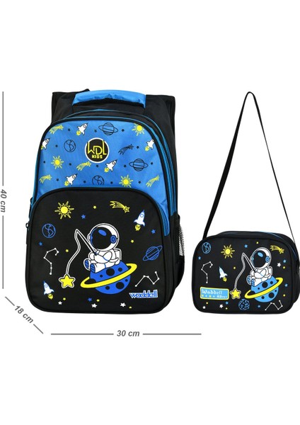 Uzay Astronot Ortapedik Ilk Okul Çantası, Beslenme Çantalı