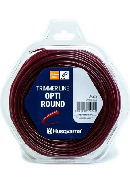 Misina 3.0mm 56M Bordo Yuvarlak Trimmer Line Optiround