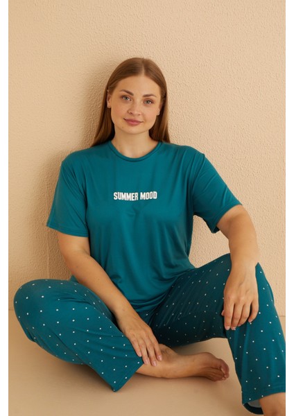 50502-775 Kadın Büyük Beden Pijama Takımı
