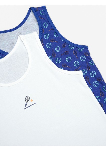 Erkek Çocuk Tennis Of Dogs 2li Çok Renkli Atlet fırsatları