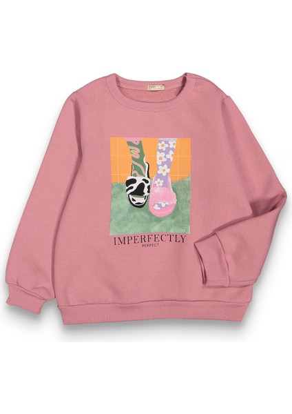 Kız Çocuk Orta Kalınlıkta Basic Sweatshirt