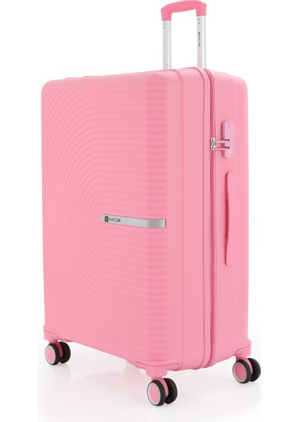 Polipropilen Valiz V374 55 cm Kabin Boy Pembe modelleri