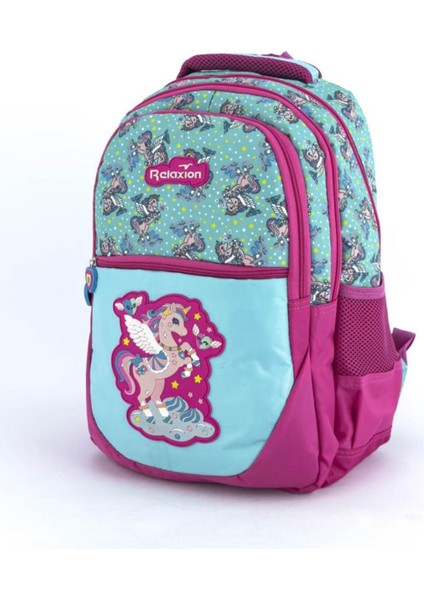 Relxion Ilkokul Çantası Beslenmeli Unicorn 1350