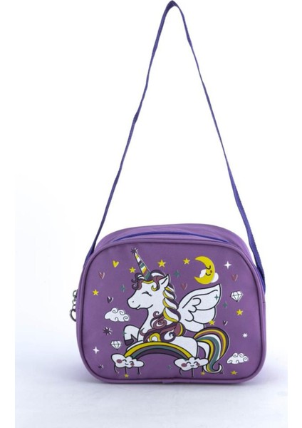 Relxion Ilkokul Çantası Beslenmeli Unicorn Mor 1340