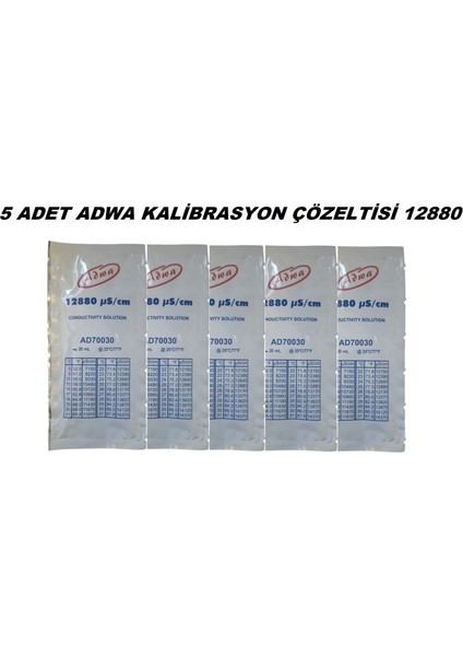 AD32 Kalibrasyon Çözeltisi 12880ΜS/CM 20ML Paket Solüsyon (5 Adet)
