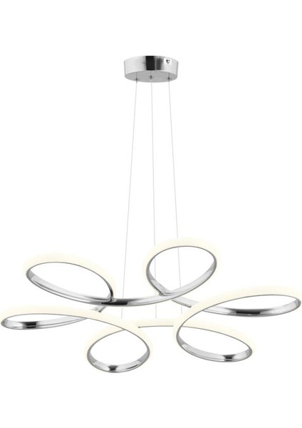 Istanbul Avize Megie Gümüş Kumandalı 3 Renk LED Lüx Modern Ledli Avize indirimleri