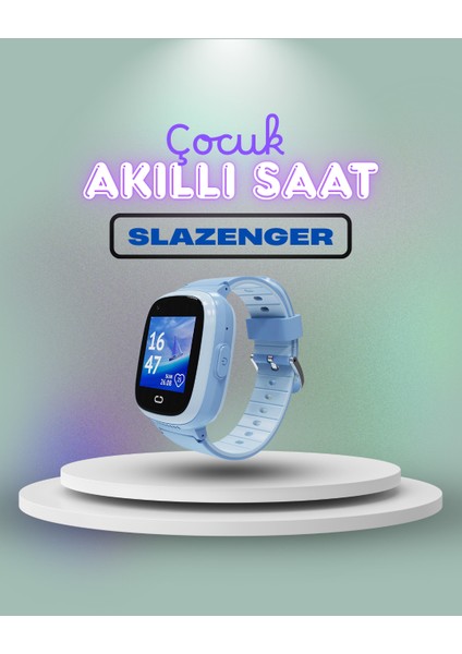 SL.09.2158 Mavi Sim Kartlı Çocuk Akıllı Saat Gps + Görüntülü Konuşma + 4g