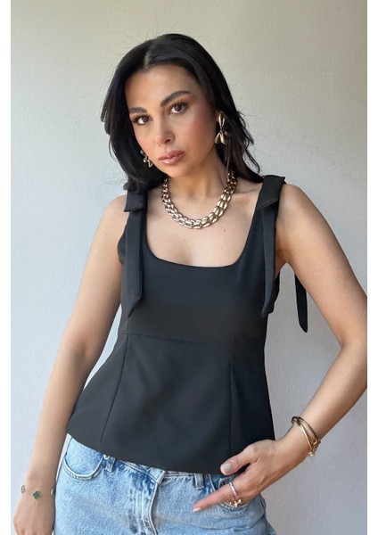 Siyah Zr Model Fiyonklu Bluz modelleri