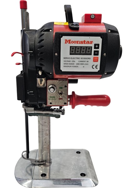Dik Kumaş Kesim Motoru 1600W 4000 Devir Kırmızı-Siyah Kafa / PLS-988 8inç