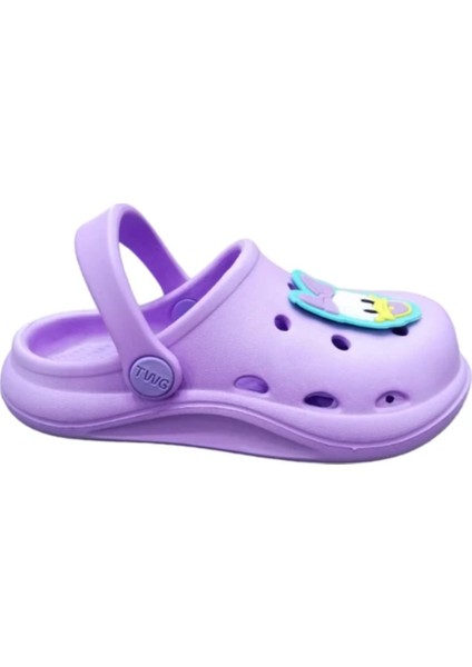 Duffy Duck Desenli Günlük Kaydırmaz Tabanlı Kız Çocuk Ev Anaokulu Deniz Yumuşak Sandalet Terlik modelleri
