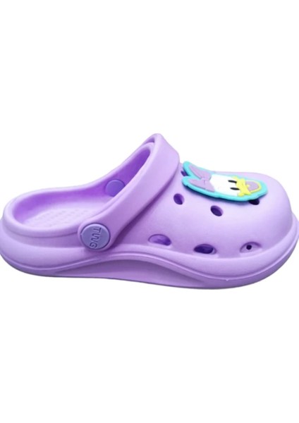 Duffy Duck Desenli Günlük Kaydırmaz Tabanlı Kız Çocuk Ev Anaokulu Deniz Yumuşak Sandalet Terlik fırsatları