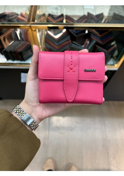 Deri Kadın Cüzdanı Pembe 2633