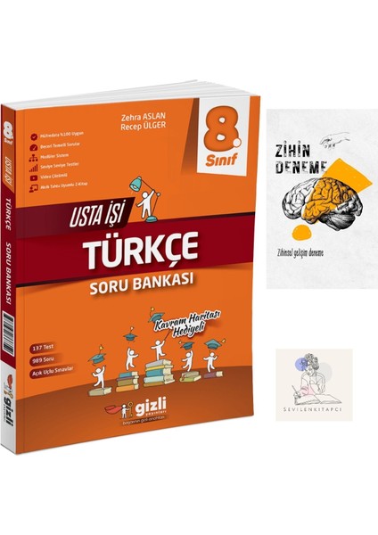 8.Sınıf Usta Işi Türkçe Soru Bankası+Zihin Deneme-Gz136