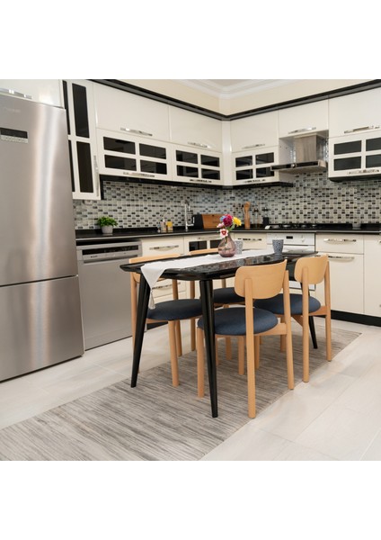 Keynote Natural Ahşap 4'lü Mutfak Salon Yemek Odası Sandalyesi modelleri