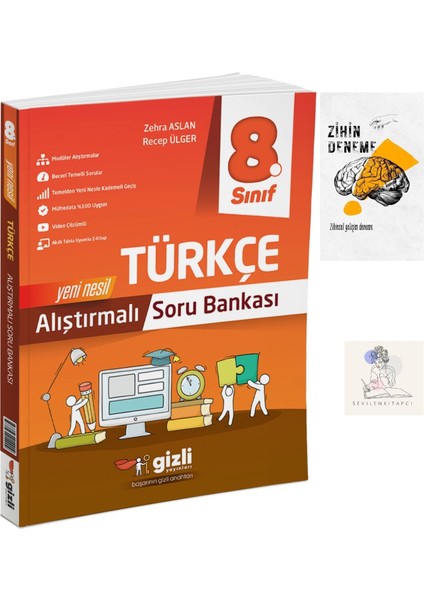 8.Sınıf Konu Özetli Alıştırmalı Türkçe+Zihin Deneme-Gz244
