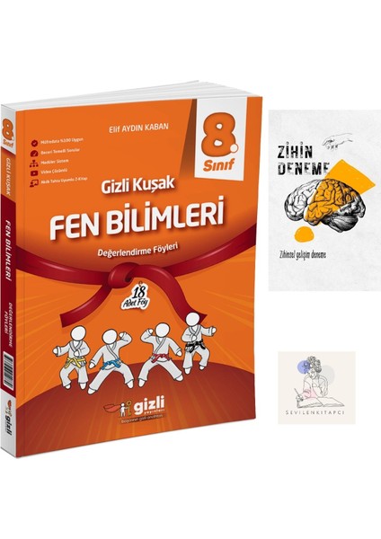 8.sınıf Gizli Kuşak Fen Değerlendirme Föy+Zihin DENEME-GZ323