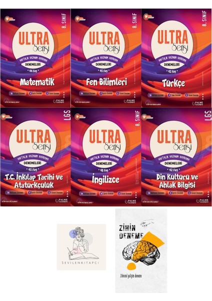 LGS Tüm Dersler Haftalık Kazanım Denemeleri Föy+Zihin DENEME-GZ679