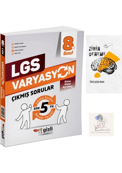 LGS Çıkmış Sorular Ve Benzer Varyasyon+Zihin Deneme-Gz479