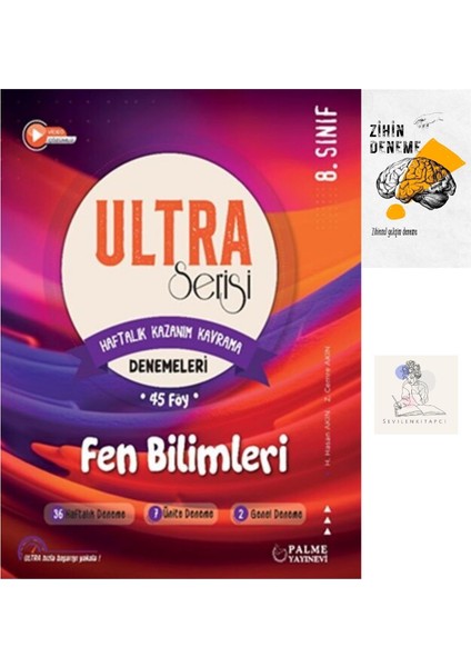 LGS Fen Haftalık Kazanım Kavramaları Denemeleri Föy+Zihin DENEME-GZ601