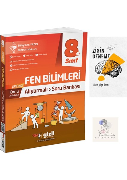 8.Sınıf Konu Özetli Alıştırmalı Fen+Zihin Deneme-Gz207