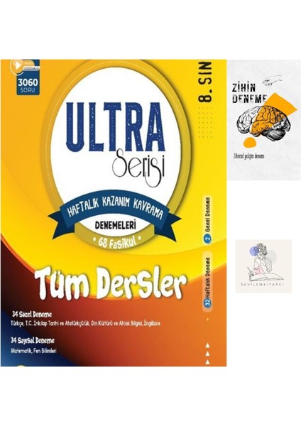 Palme Lgs Tüm Dersler Tek Kitap Haftalık Kazanım Denemeleri Föy+Zihin DENEME-GZ962