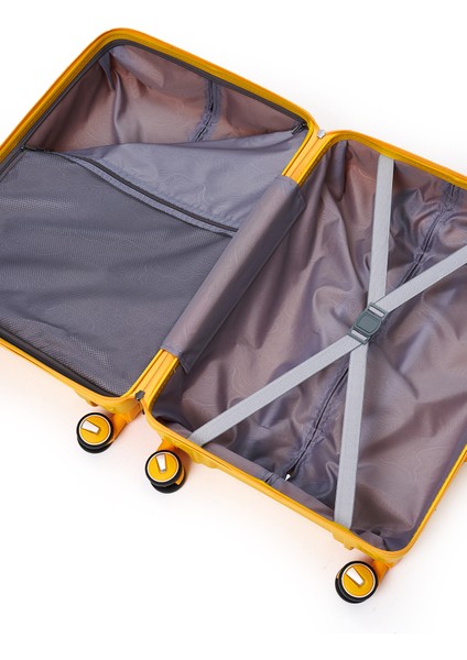 Exclusive Pro Polipropilen Kırılmaz 2'li Valiz Seti Orta Boy ve Makyaj 2'li Set 5239 indirimleri