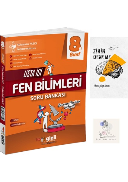 8.Sınıf Usta Işi Fen Bilimleri Soru Bankası+Zihin Deneme-Gz39