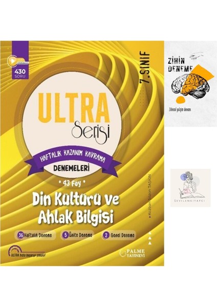 7.sınıf Din Haftalık Kazanım Denemeleri Föy+Zihin DENEME-GZ874