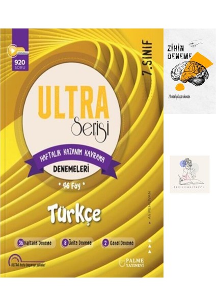 7.sınıf Türkçe Haftalık Kazanım Denemeleri Föy+Zihin DENEME-GZ739