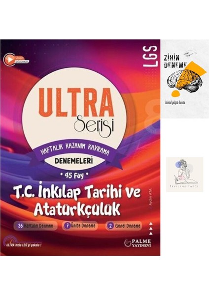 LGS Inkılap Haftalık Kazanım Kavramaları Denemeleri Föy+Zihin DENEME-GZ525