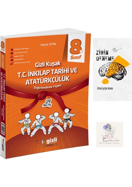 8.sınıf Gizli Kuşak Inkılap Değerlendirme Föy+Zihin DENEME-GZ304