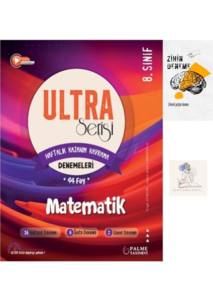 LGS Matematik Haftalık Kazanım Kavramaları Denemeleri Föy+Zihin DENEME-GZ558