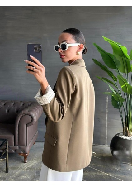 Astarı Çizlili Ceket Vizon fırsatları