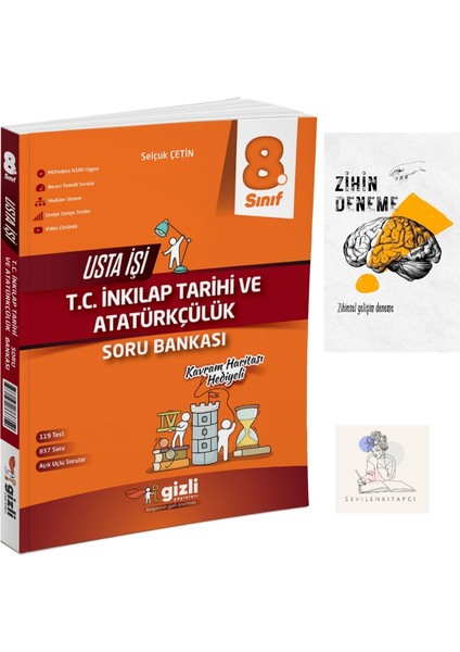 8.Sınıf Usta Işi Inkılap Soru Bankası+Zihin Deneme-Gz109