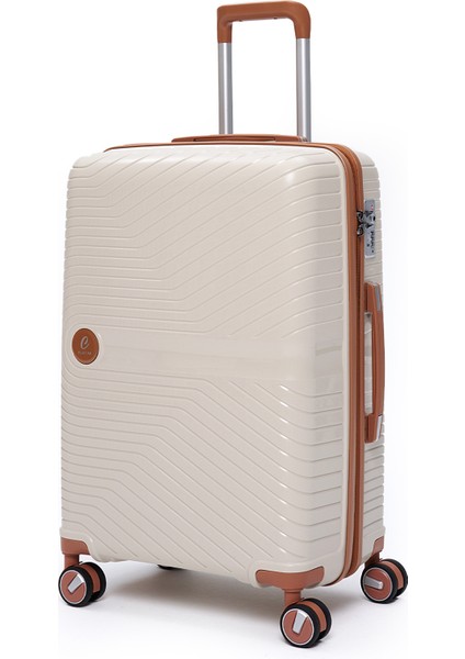 Exclusive Pro Polipropilen Kırılmaz 2'li Valiz Seti Orta Boy ve Makyaj 2'li Set 5239 modelleri