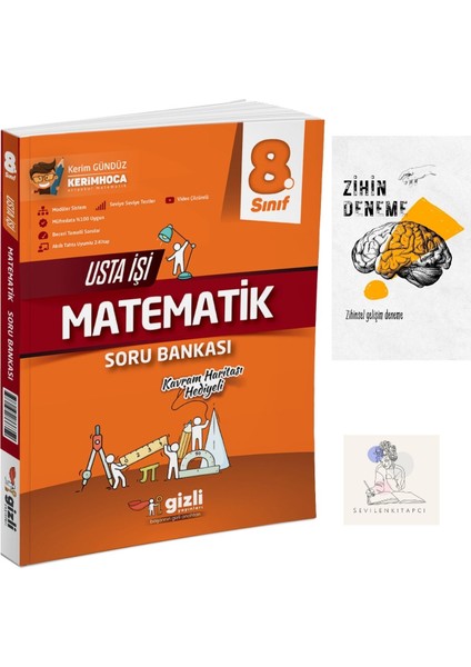 8.Sınıf Usta Işi Matematik Soru Bankası+Zihin Deneme-Gz75