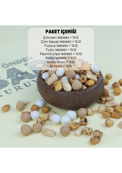 Karışık Sünnet Çerezi Kişiselleştirebilir Kuruyemiş 40 gr x 100 Adet