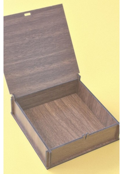 Kişiye Özel Hayat Ağacı Desenli Çok Amaçlı Kutu - 12 x 12 x 3,5 cm fırsatları