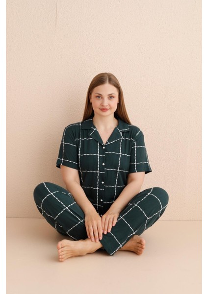 50501-82 Kadın Büyük Beden Pijama Takımı