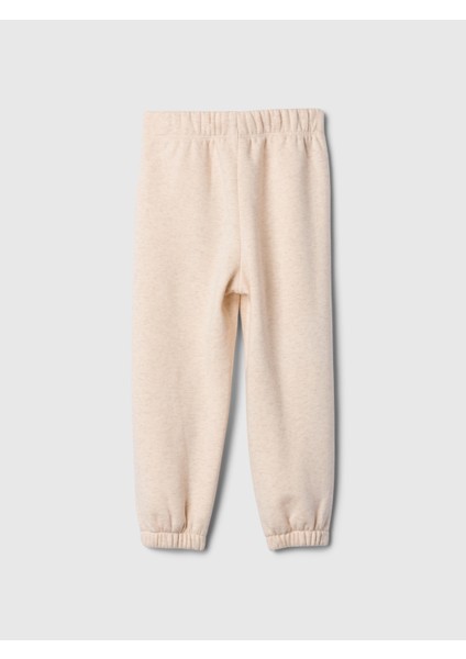 Kız Bebek Pembe Gap Logo Kalp Desenli Pull-On Jogger Fleece Eşofman Altı
