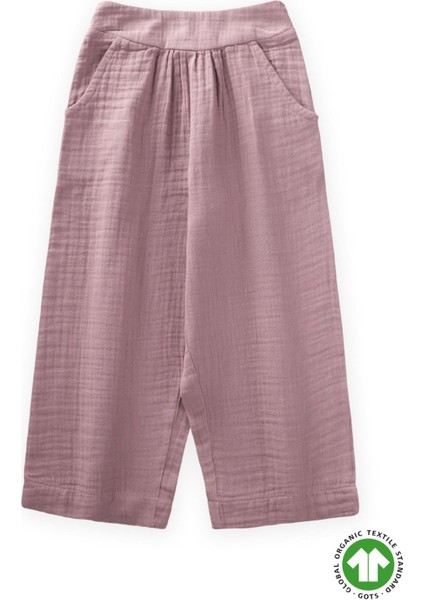 Organik Müslin Pantolon 2-8 Yaş Leylak